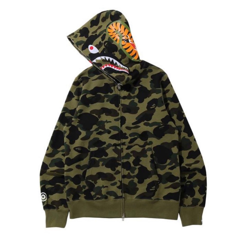 Green camo Bape Jacket